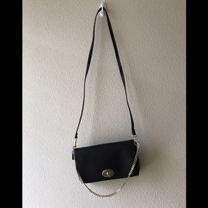 Coach Crossbody (Black/Gold)